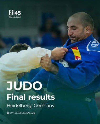 El Navarro Iñigo Gerboles, en el Campeonato de Europa de Judo Paralimpico. Alemania 15-08-26. RESULTADO